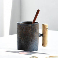 Thumbnail for Coarse Pottery Mug Wooden Handgrip PeekWise