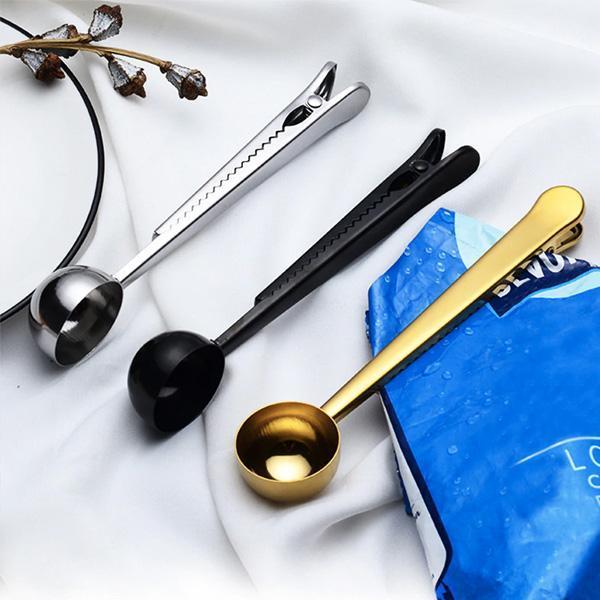 Coffee and Tea Scoop with Bag Clip