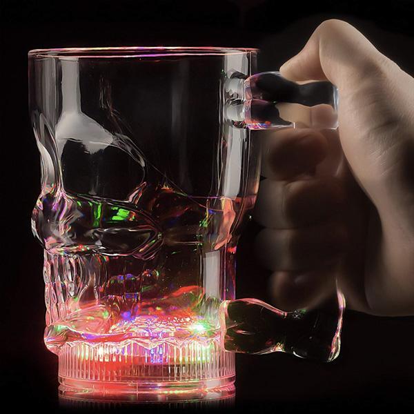Color Change LED Skull Mug