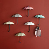 Thumbnail for Colorful Umbrella Wall Hooks (Set of 6)