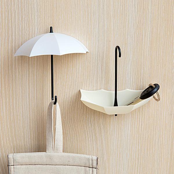 Colorful Umbrella Wall Hooks (Set of 6)