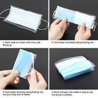 Thumbnail for Compact Reusable Mask Storage Holder (Set of 10)