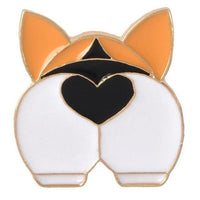 Thumbnail for Corgi Butt Enamel Pin Brooch