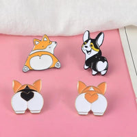 Thumbnail for Corgi Butt Enamel Pin Brooch