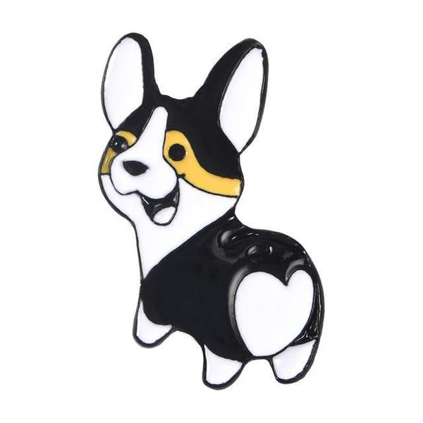 Corgi Butt Enamel Pin Brooch