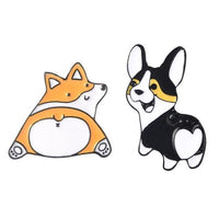 Thumbnail for Corgi Butt Enamel Pin Brooch