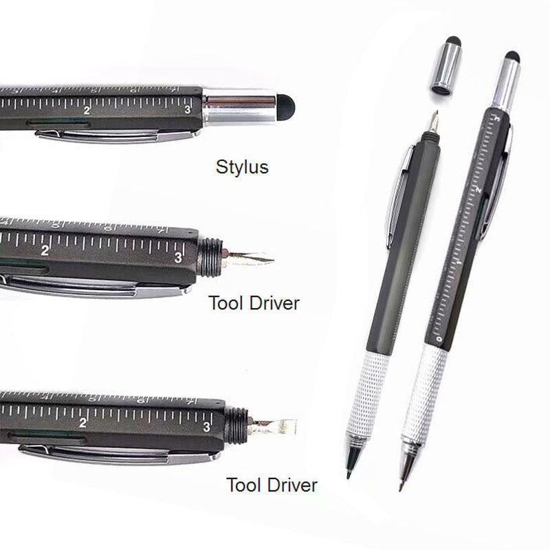 6-in-1 Multi-Function Tool Ballpoint Pen - PeekWise