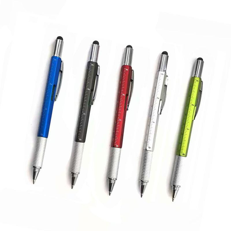 6-in-1 Multi-Function Tool Ballpoint Pen - PeekWise