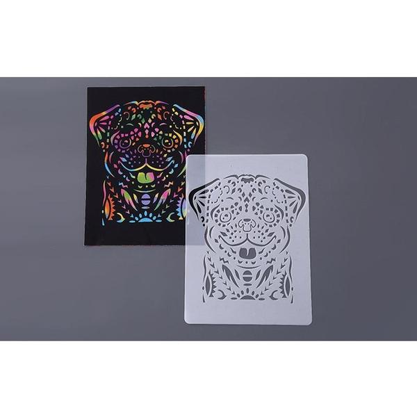 Creative Stress Relieving Animal Coloring Art Stencils