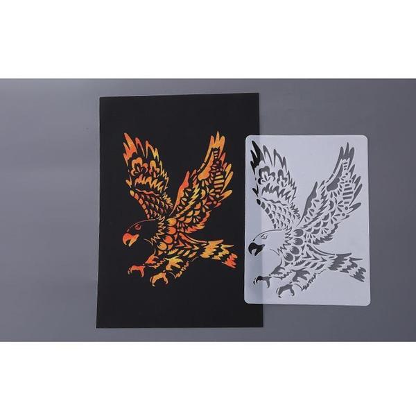 Creative Stress Relieving Animal Coloring Art Stencils