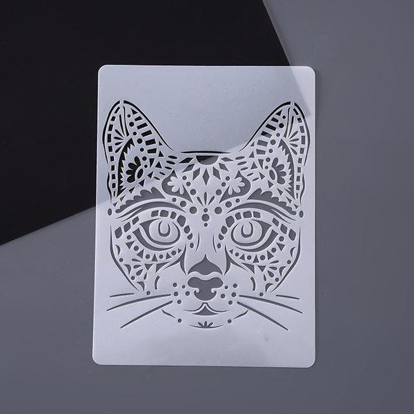 Creative Stress Relieving Animal Coloring Art Stencils