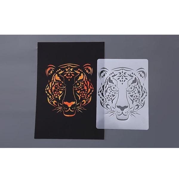 Creative Stress Relieving Animal Coloring Art Stencils