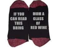 Thumbnail for Bring Me Wine Socks - PeekWise