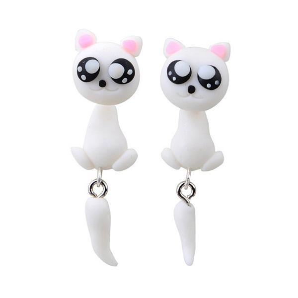 Cute Hanging Cat Earrings