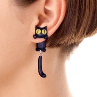 Thumbnail for Cute Hanging Cat Earrings