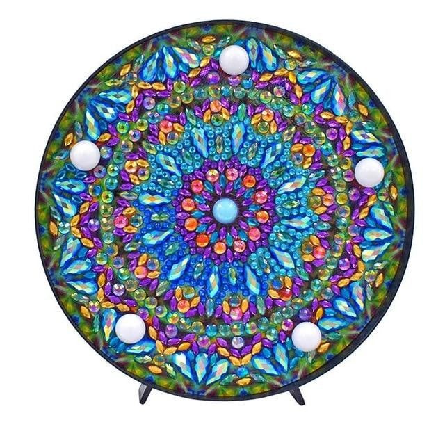 DIY Mandala Diamond Painting Light - PeekWise