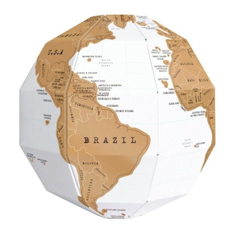 DIY 3D Scratch Globe - PeekWise