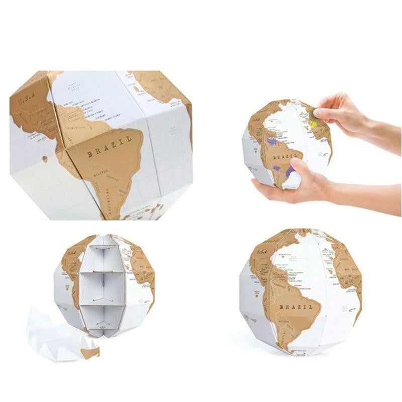 DIY 3D Scratch Globe - PeekWise