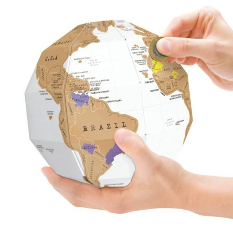 DIY 3D Scratch Globe - PeekWise