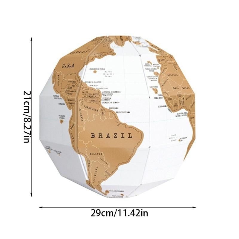 DIY 3D Scratch Globe - PeekWise