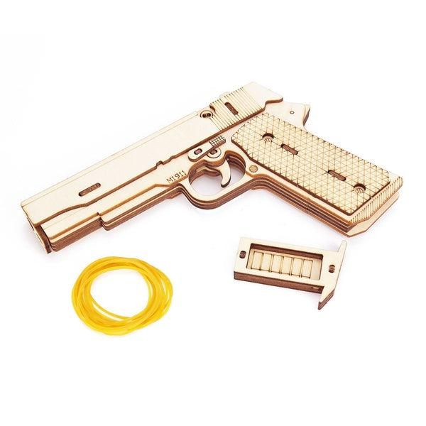 DIY Wooden Rubber Band Gun Set