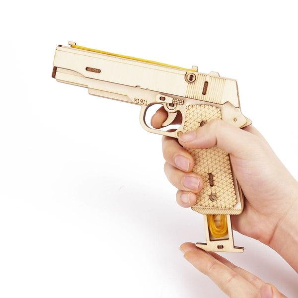 DIY Wooden Rubber Band Gun Set