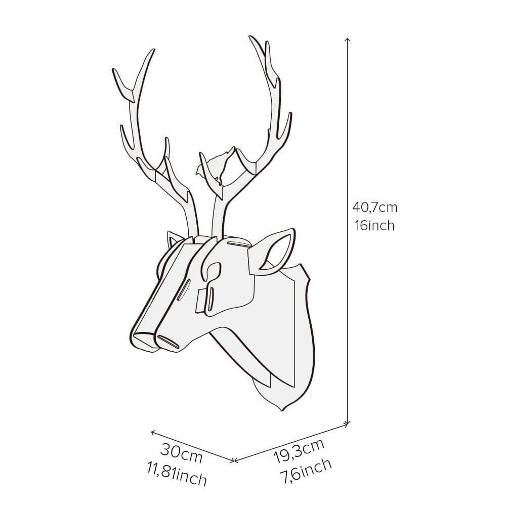 DIY Wall-Mounted Wooden Deer Head PeekWise