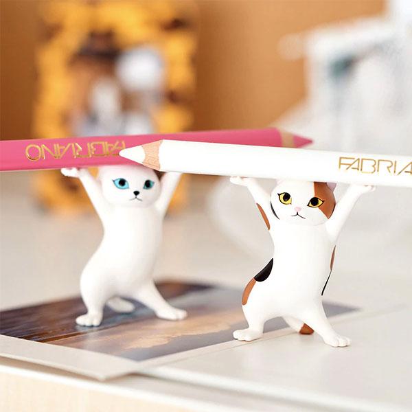 Dancing Cat Coffin Pen Holder