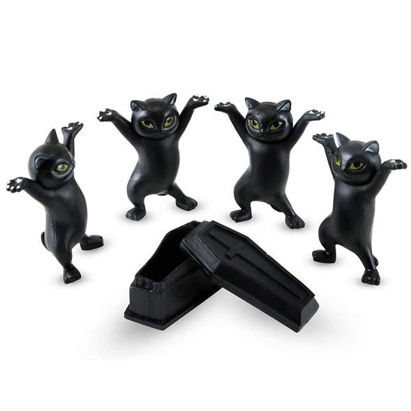 Dancing Cat Coffin Pen Holder