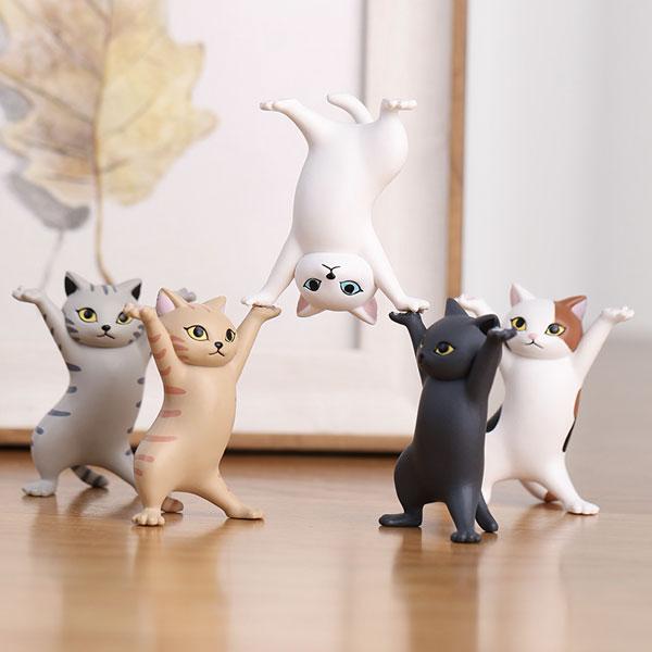 Dancing Cat Coffin Pen Holder