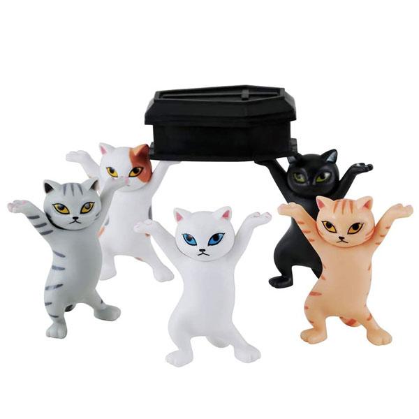 Dancing Cat Coffin Pen Holder