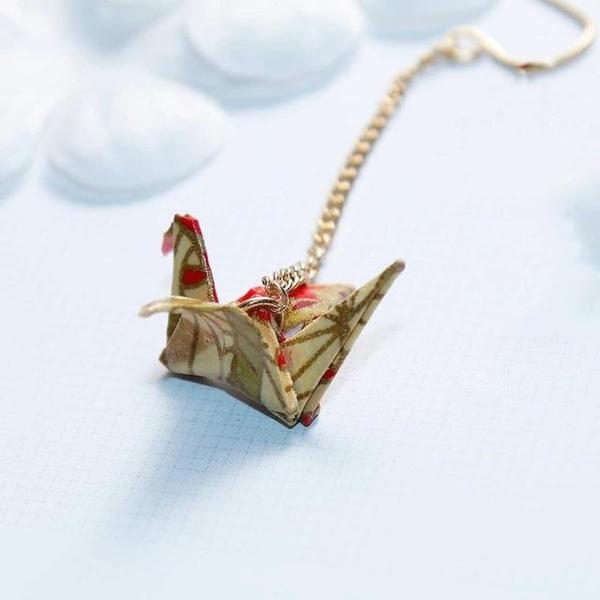 Dangling Origami Crane Earrings