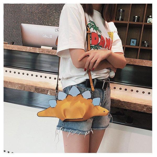 Dino Stegosaurus Crossbody Purse Bag