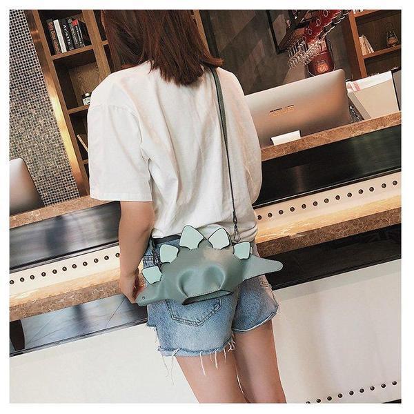 Dino Stegosaurus Crossbody Purse Bag