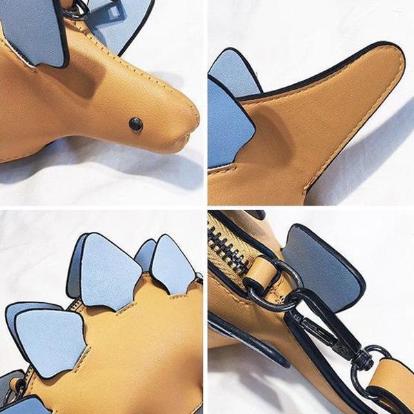 Dino Stegosaurus Crossbody Purse Bag