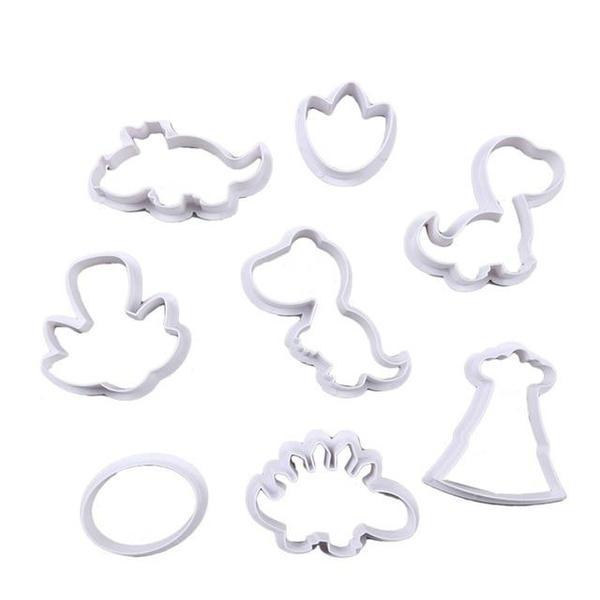 Dinosaur And Habitat Cookie Cutters (Set of 8)