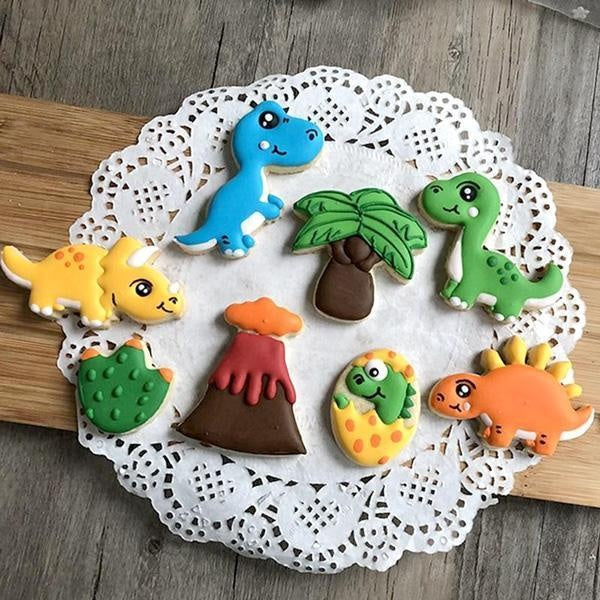 Dinosaur And Habitat Cookie Cutters (Set of 8)