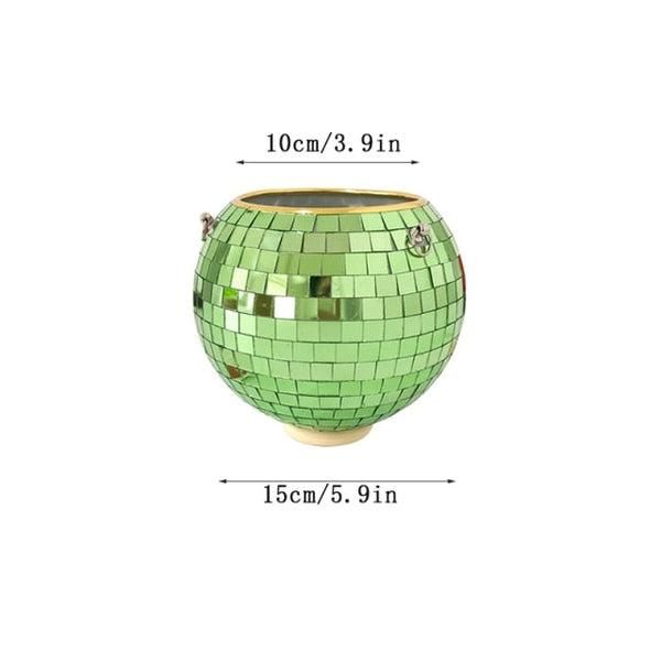 Disco Ball Hanging Planter Pot