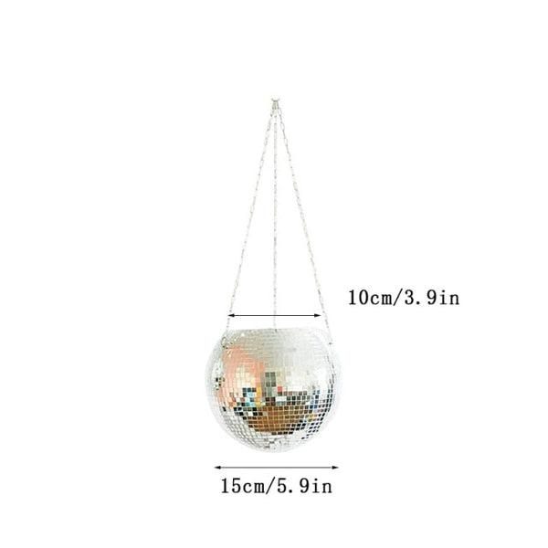 Disco Ball Hanging Planter Pot