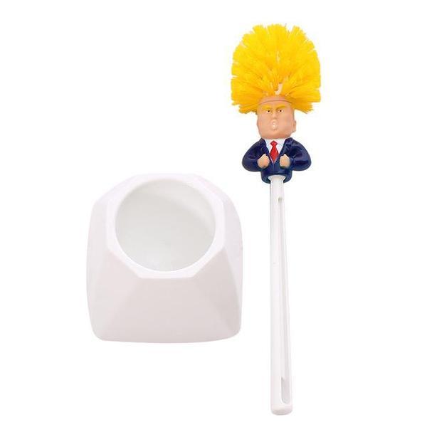 Donald Trump Toilet Brush Set