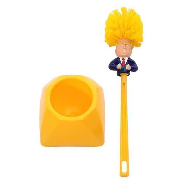 Donald Trump Toilet Brush Set