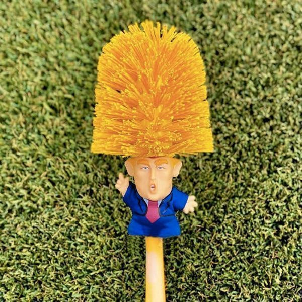 Donald Trump Toilet Brush Set