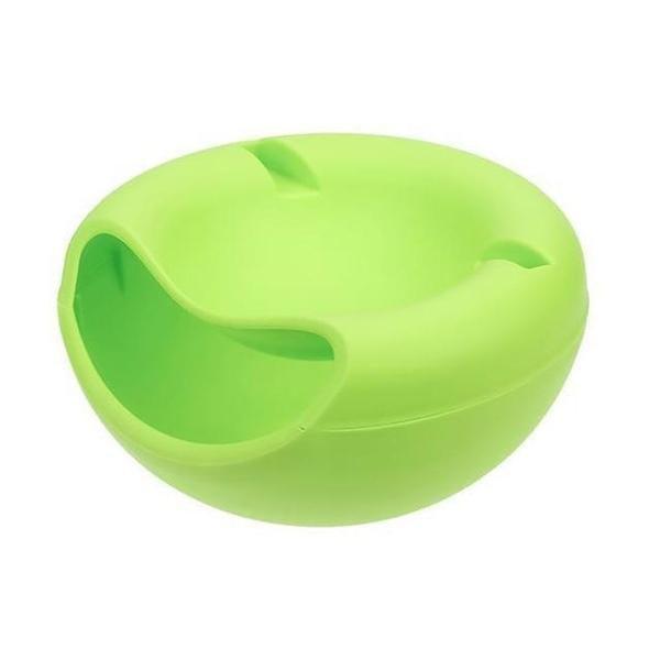 Double Dish Snack Bowl with Mobile Holder