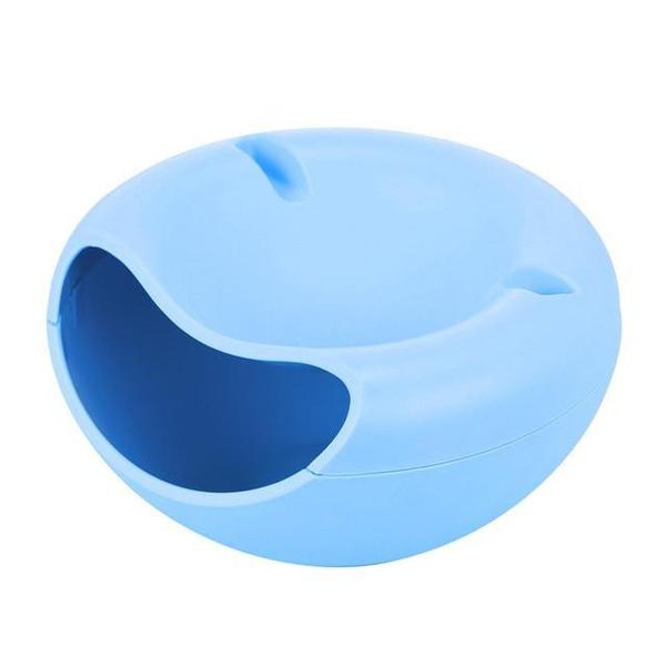 Double Dish Snack Bowl with Mobile Holder