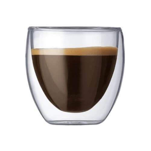 Double Walled Glass Coffee Cup PeekWise