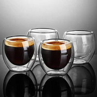 Thumbnail for Double Walled Glass Coffee Cup PeekWise