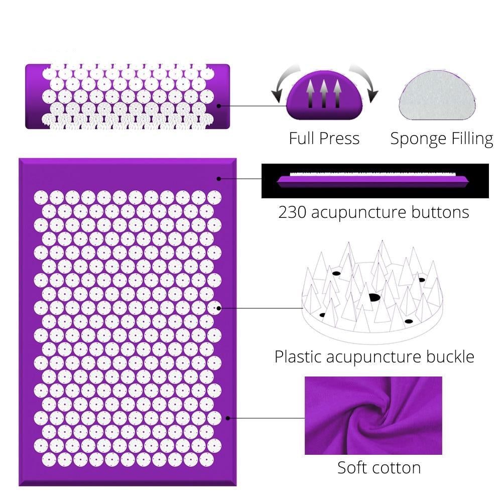 Acupressure Massage Mat Pillow PeekWise