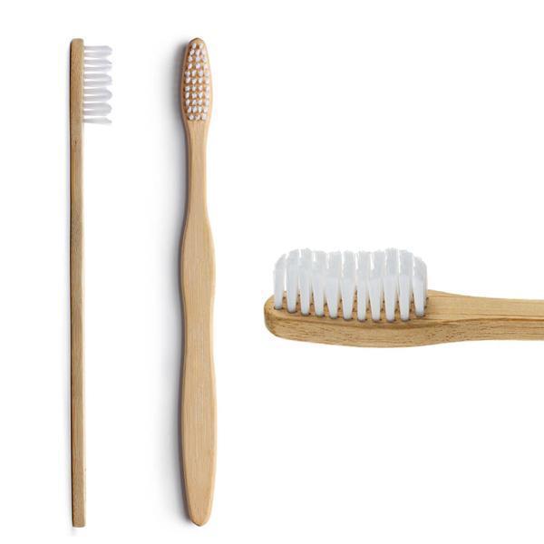 Eco-Friendly Natural Wooden Bamboo Toothbrush (Set of 5)