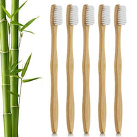 Thumbnail for Eco-Friendly Natural Wooden Bamboo Toothbrush (Set of 5)