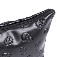Thumbnail for Embossed Skull Makeup Pouch
